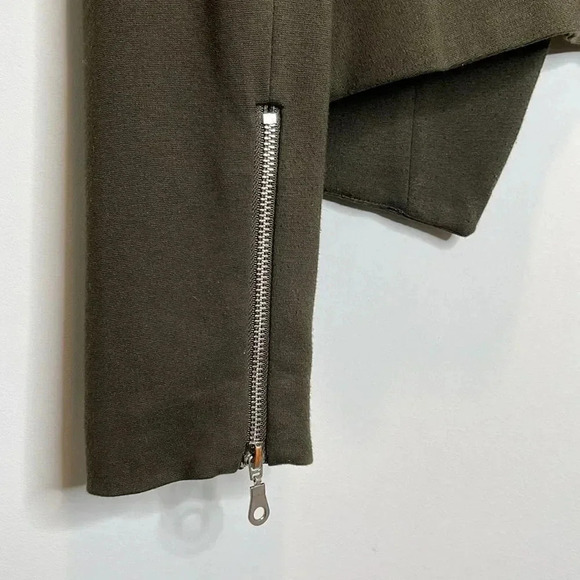 Philosophy Green Blazer with Bottom Zipper - Picture 6 of 7